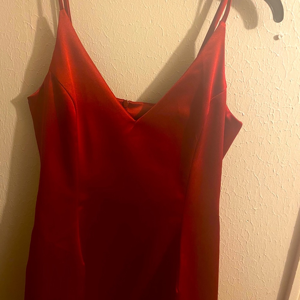 fashion nova red selena dress
